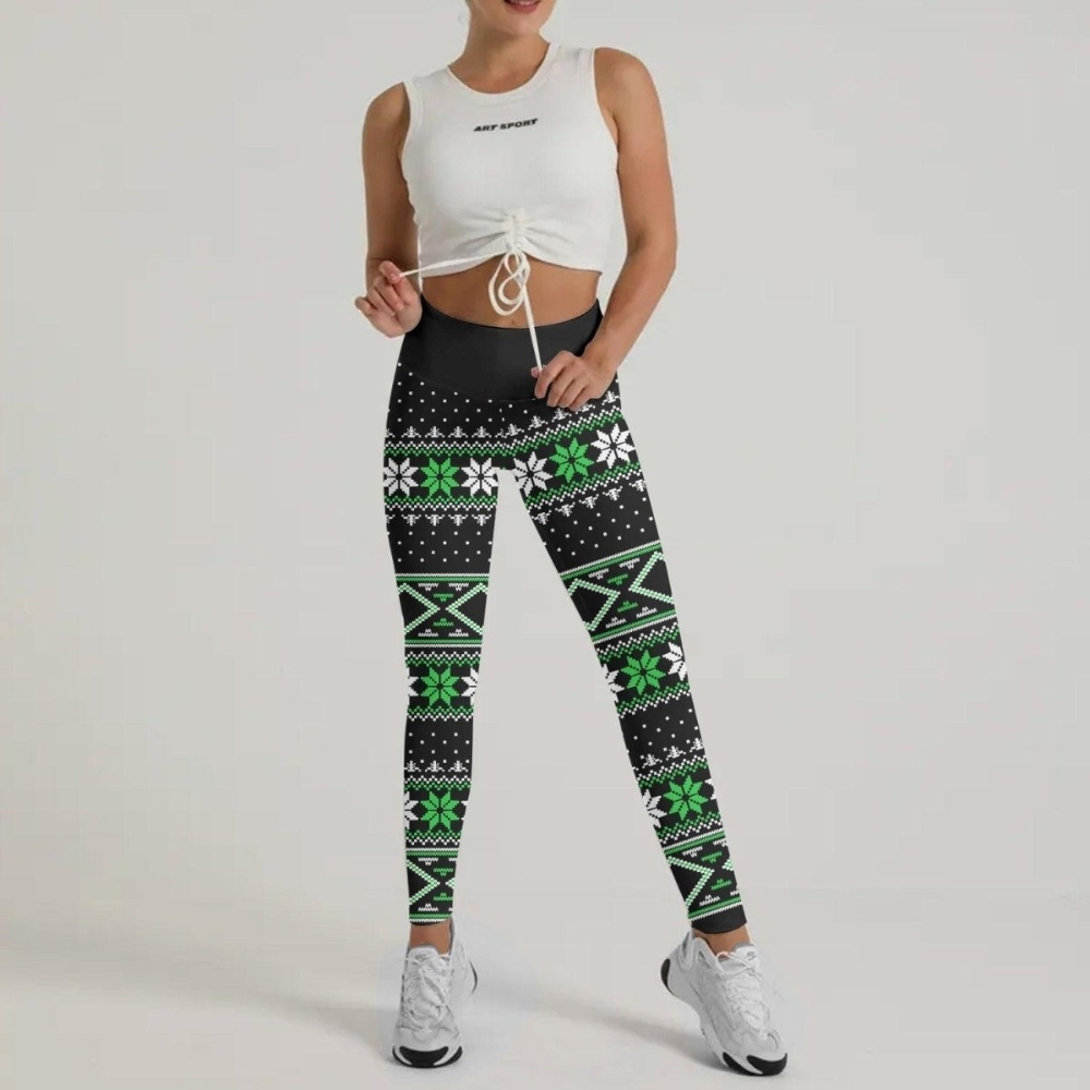 Santa Christmas Women Compression Legging