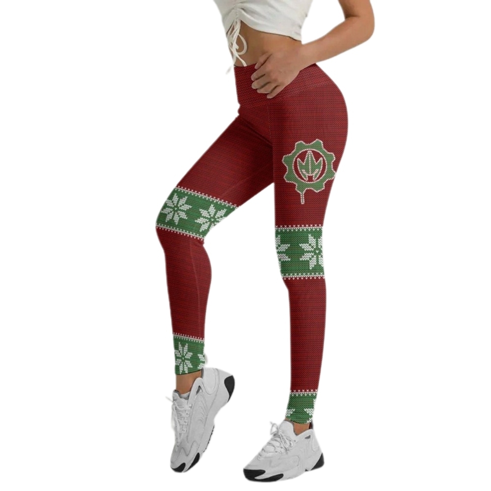 Santa & Satan Christmas Women Compression Legging