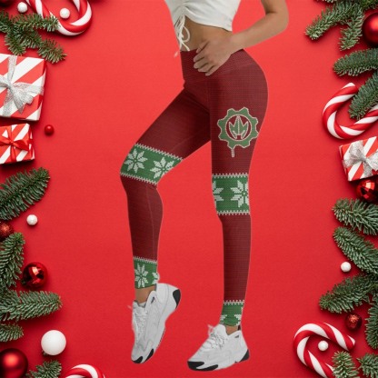 Santa & Satan Christmas Women Compression Legging