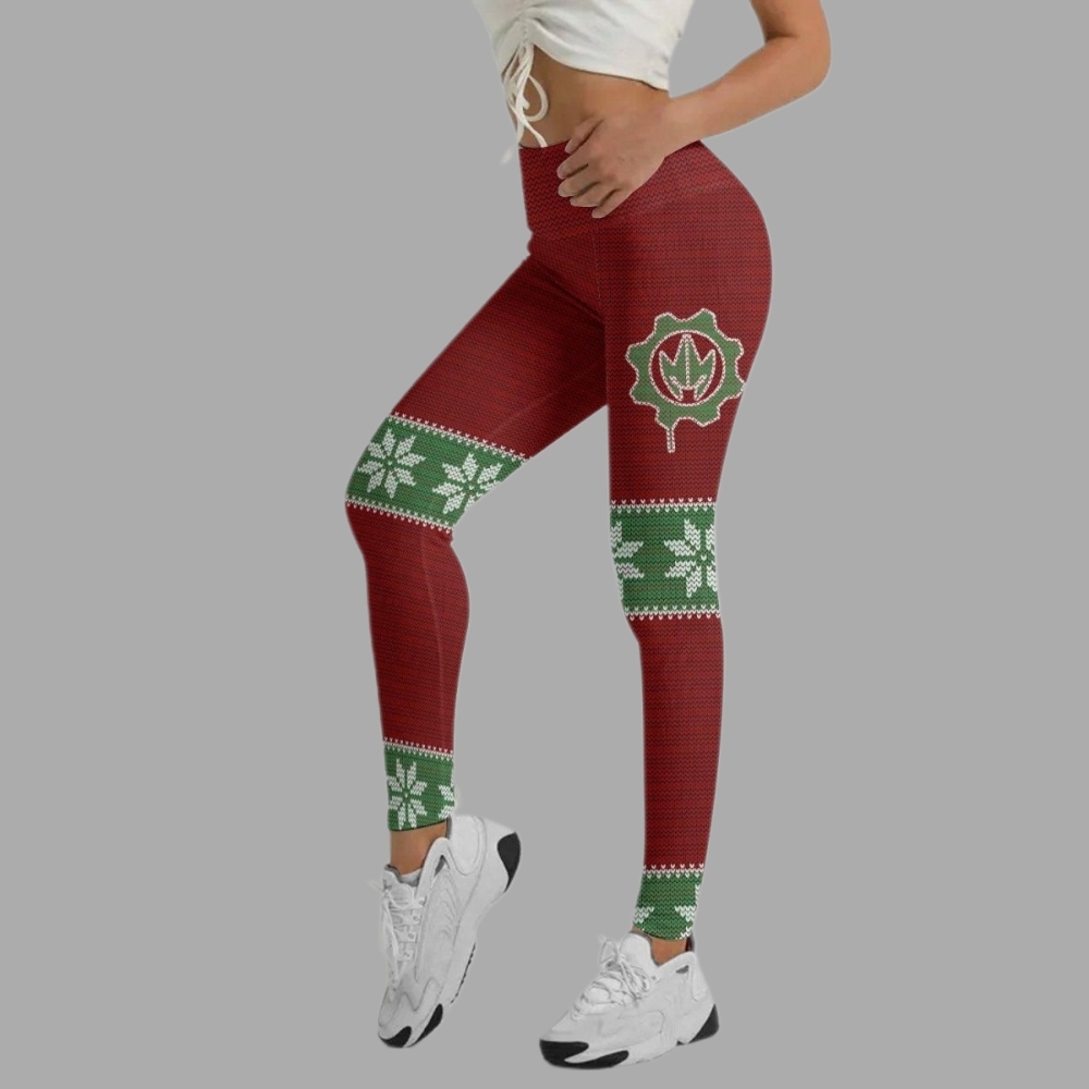 Santa & Satan Christmas Women Compression Legging