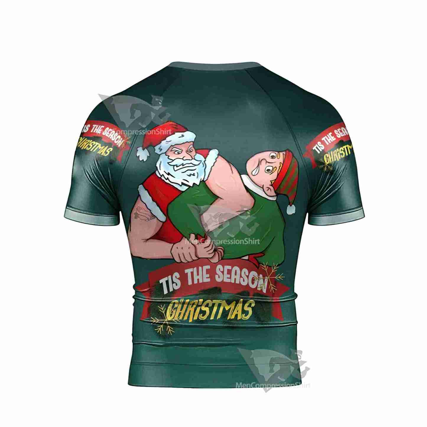 Santa Submission Short Sleeve Rashguard