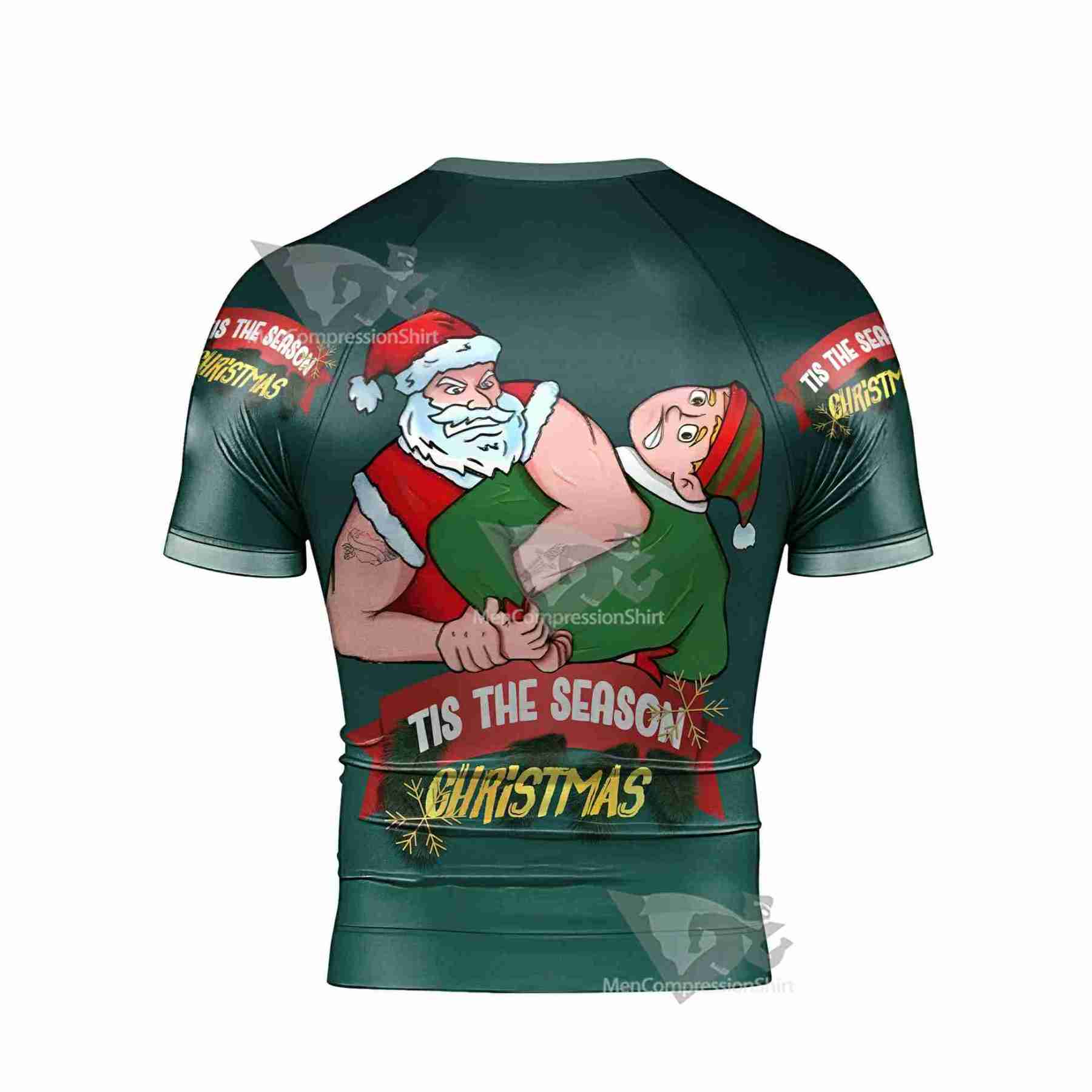 Santa Submission Short Sleeve Rashguard