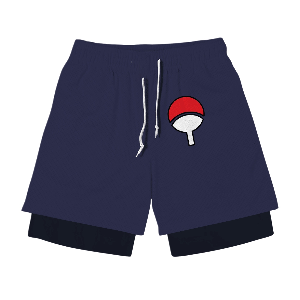 Sasuke Uchiha Anime Compression Gym Shorts