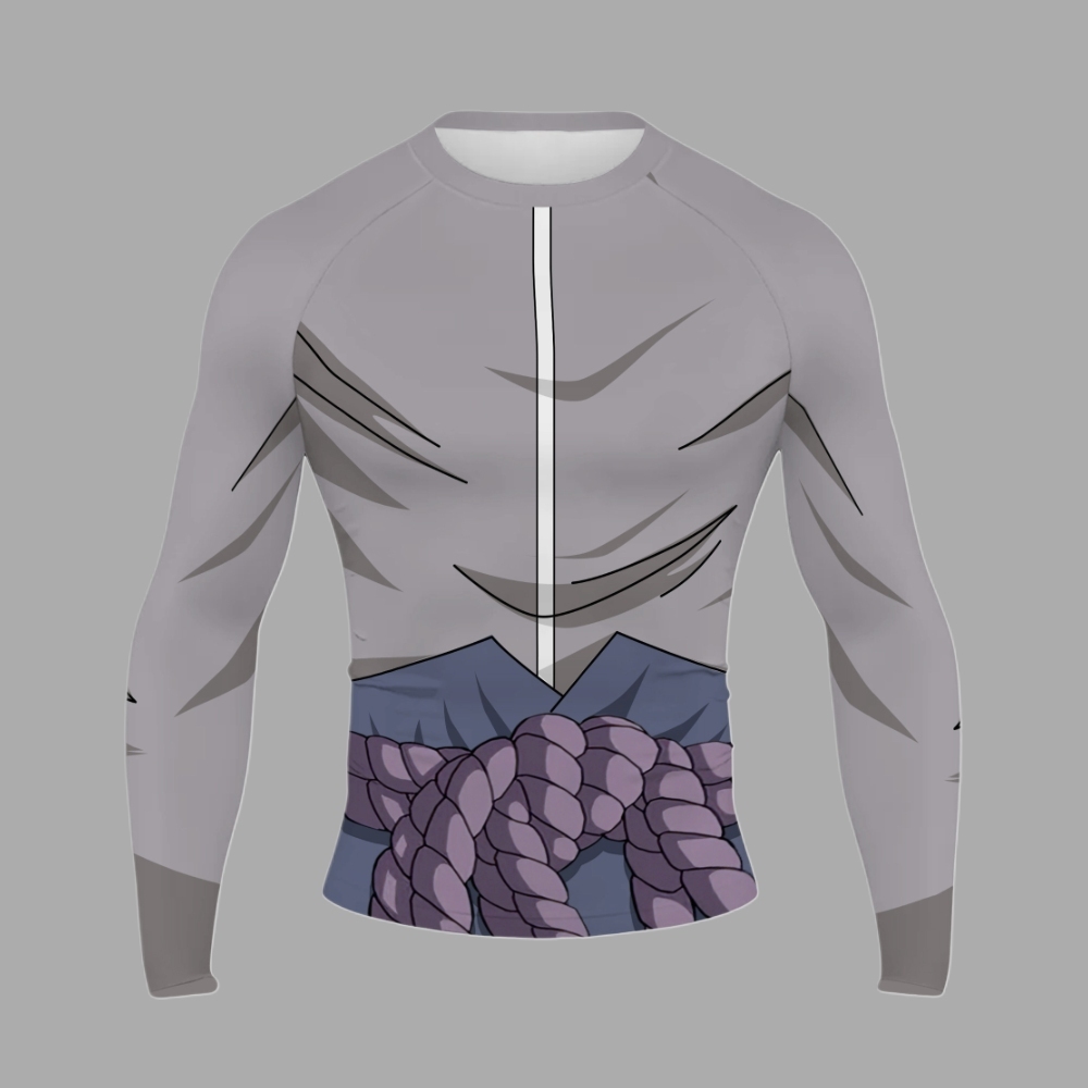 Sasuke Uchiha Men Long Sleeve Compression Shirt