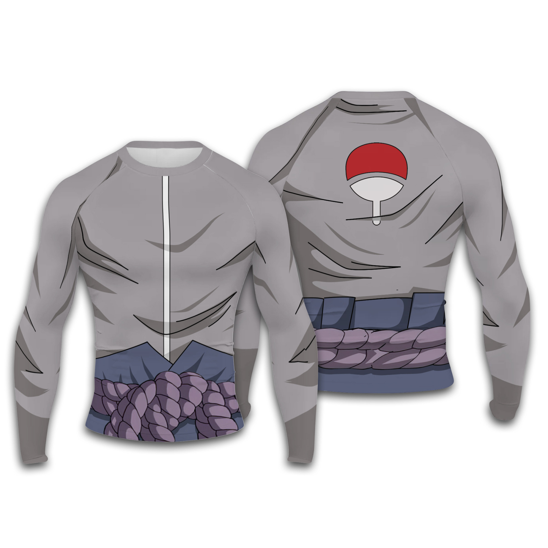 Sasuke Uchiha Men Long Sleeve Compression Shirt