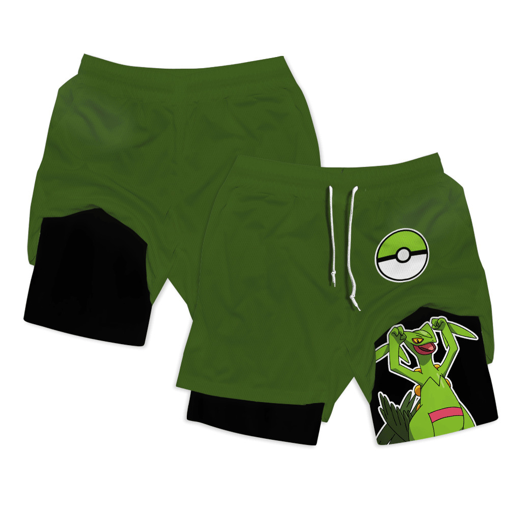 Sceptile Anime Compression Gym Shorts