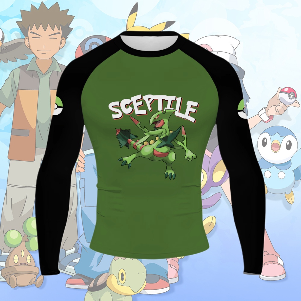 Sceptile Men Long Sleeve Compression Shirt
