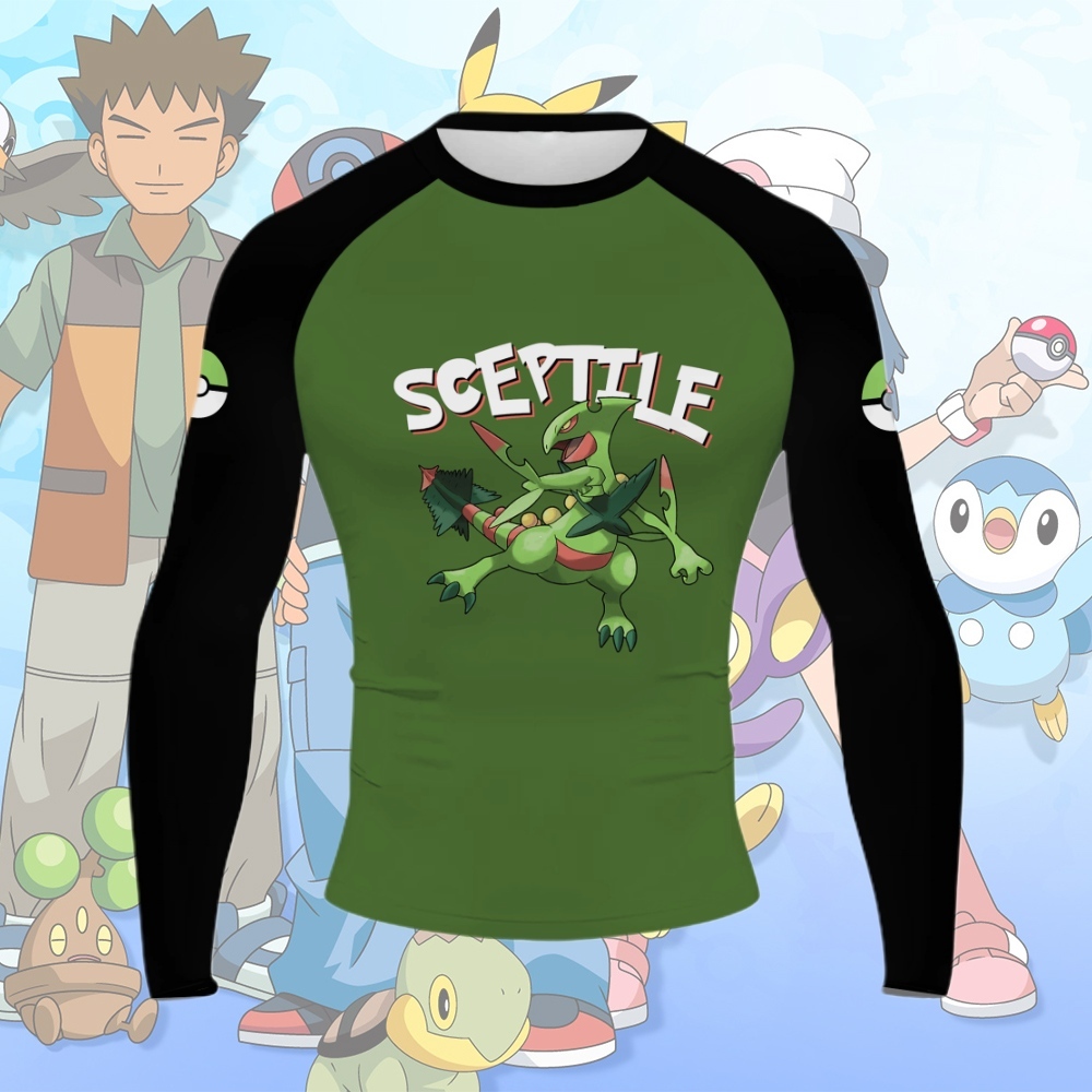 Sceptile Men Long Sleeve Compression Shirt