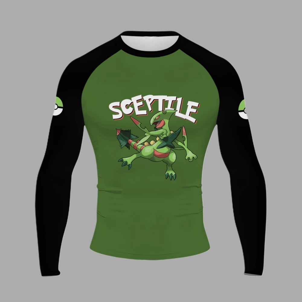 Sceptile Men Long Sleeve Compression Shirt