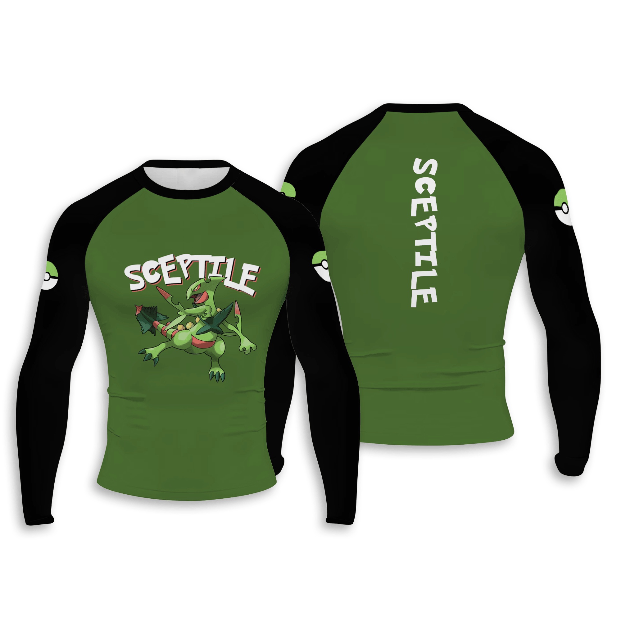 Sceptile Men Long Sleeve Compression Shirt