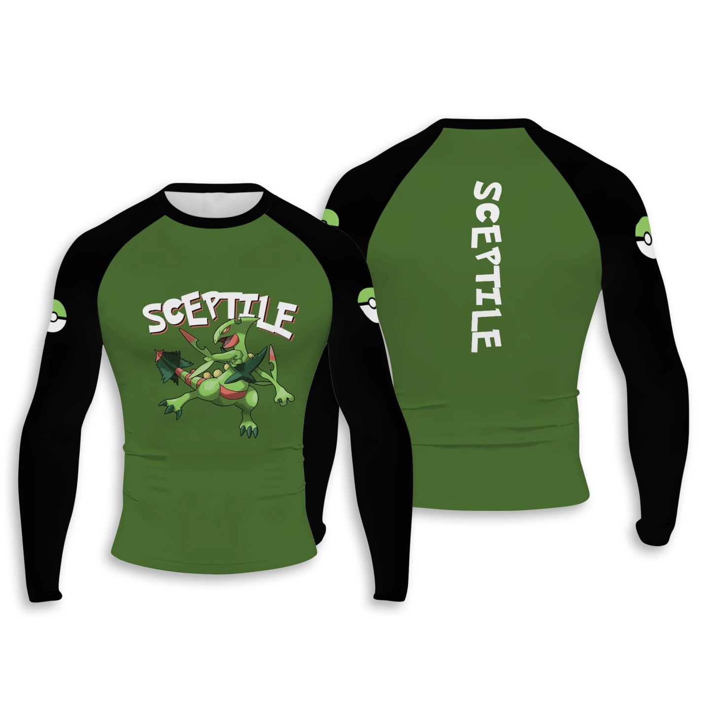 Sceptile Men Long Sleeve Compression Shirt