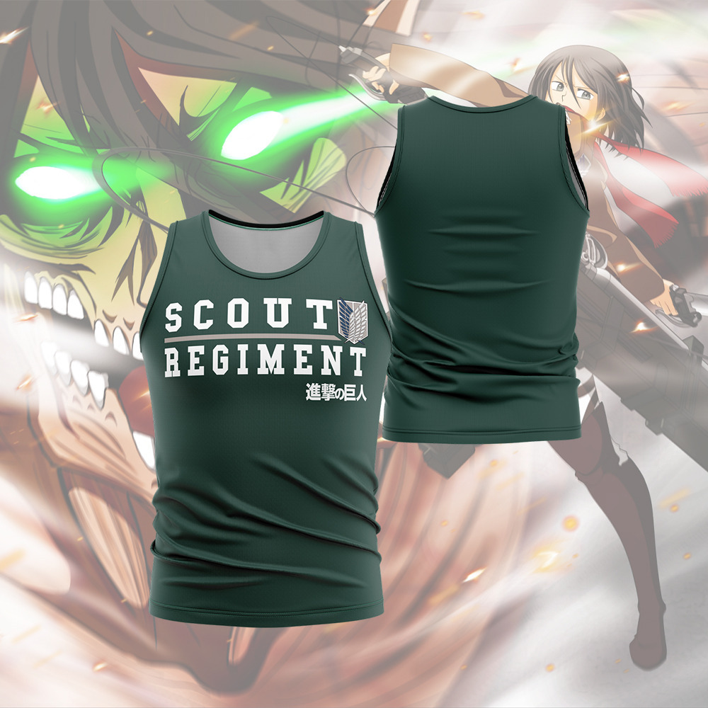 Scouting Regiment Attack On Titan Sleeveless Compression Shirt