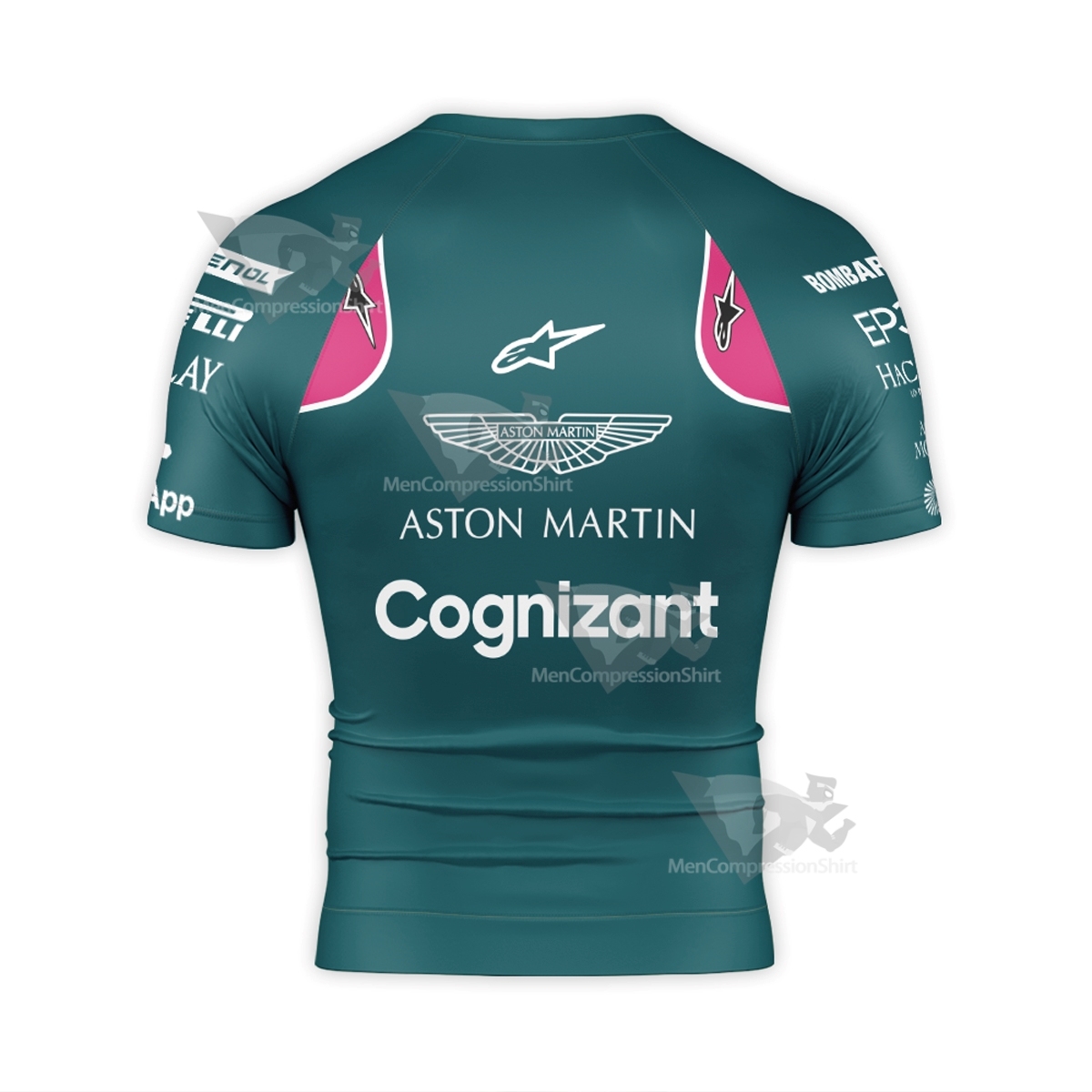 Sebastian Vettel Short Sleeve Compression Shirt