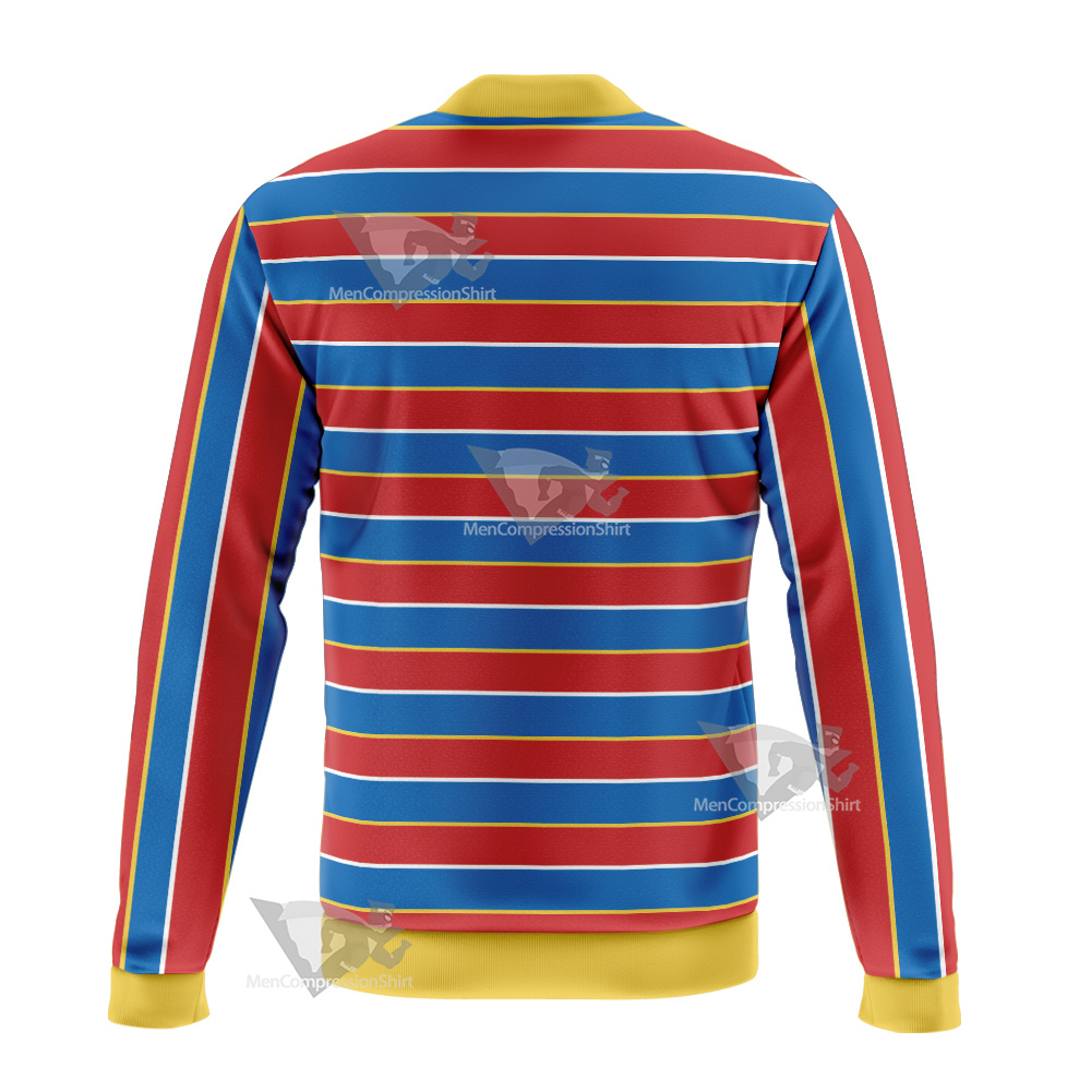 Sesame Street Ernie Line Cosplay Bomber Jacket