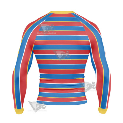 Sesame Street Ernie Line Cosplay Long Sleeve Compression Shirt