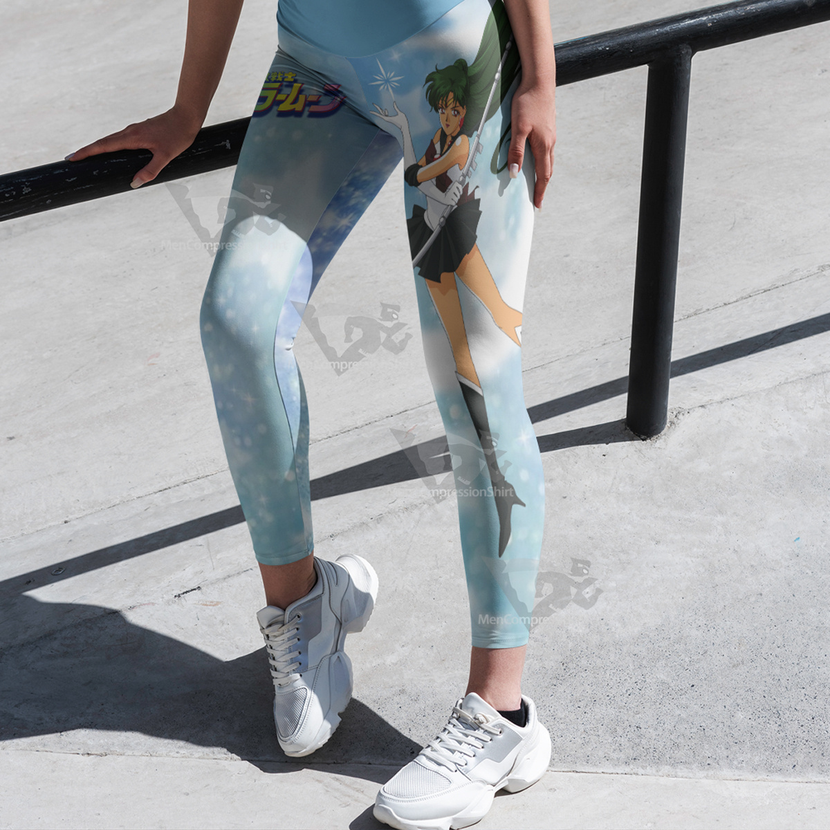 Setsuna Meioh Sailor Moon Sailor Pluto Blue Women Leggings