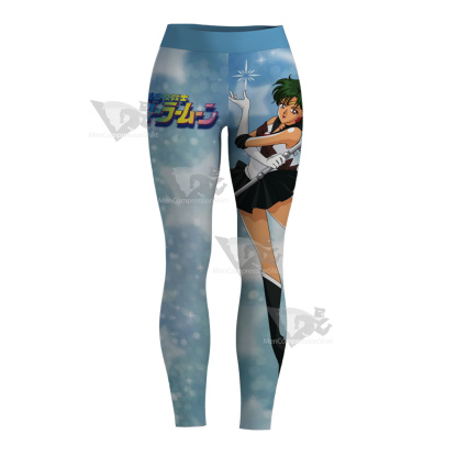 Setsuna Meioh Sailor Moon Sailor Pluto Blue Women Leggings