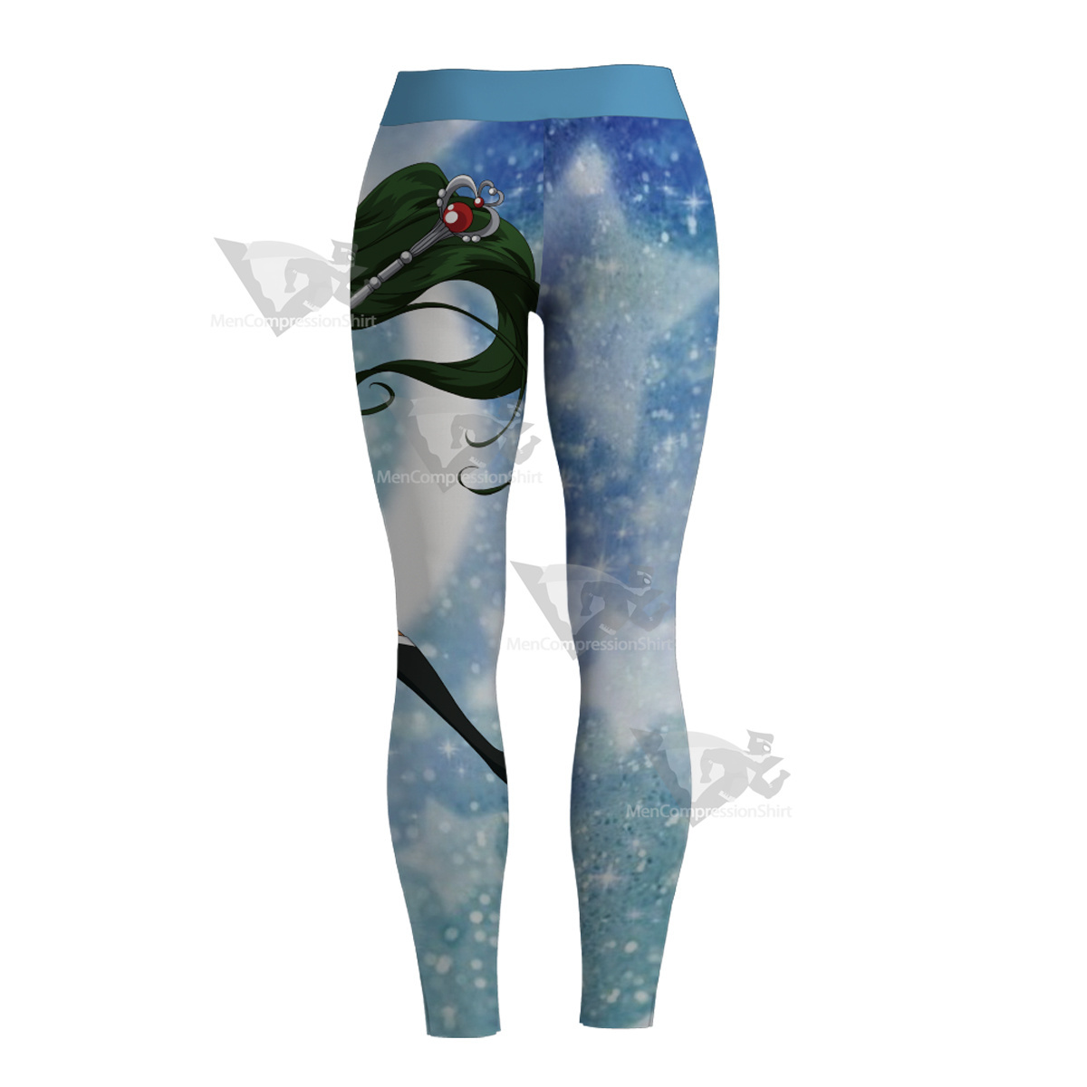 Setsuna Meioh Sailor Moon Sailor Pluto Blue Women Leggings