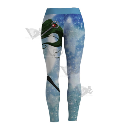 Setsuna Meioh Sailor Moon Sailor Pluto Blue Women Leggings
