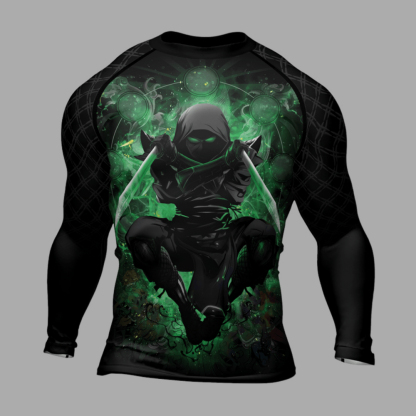 Shadow Warrior Green Mens Long Sleeve Compression Shirt