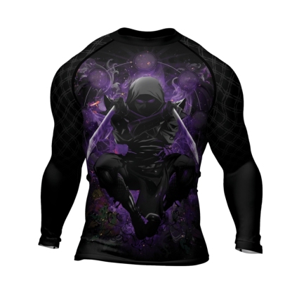 Shadow Warrior Purple Mens Long Sleeve Compression Shirt