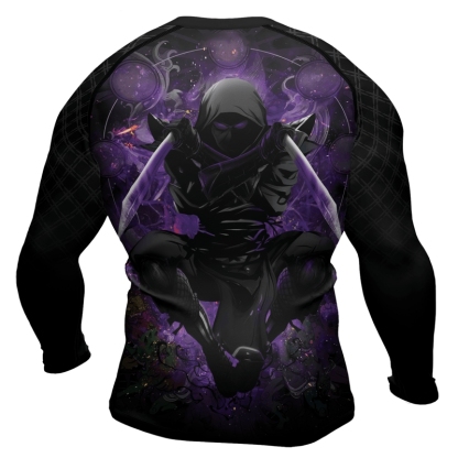 Shadow Warrior Purple Mens Long Sleeve Compression Shirt