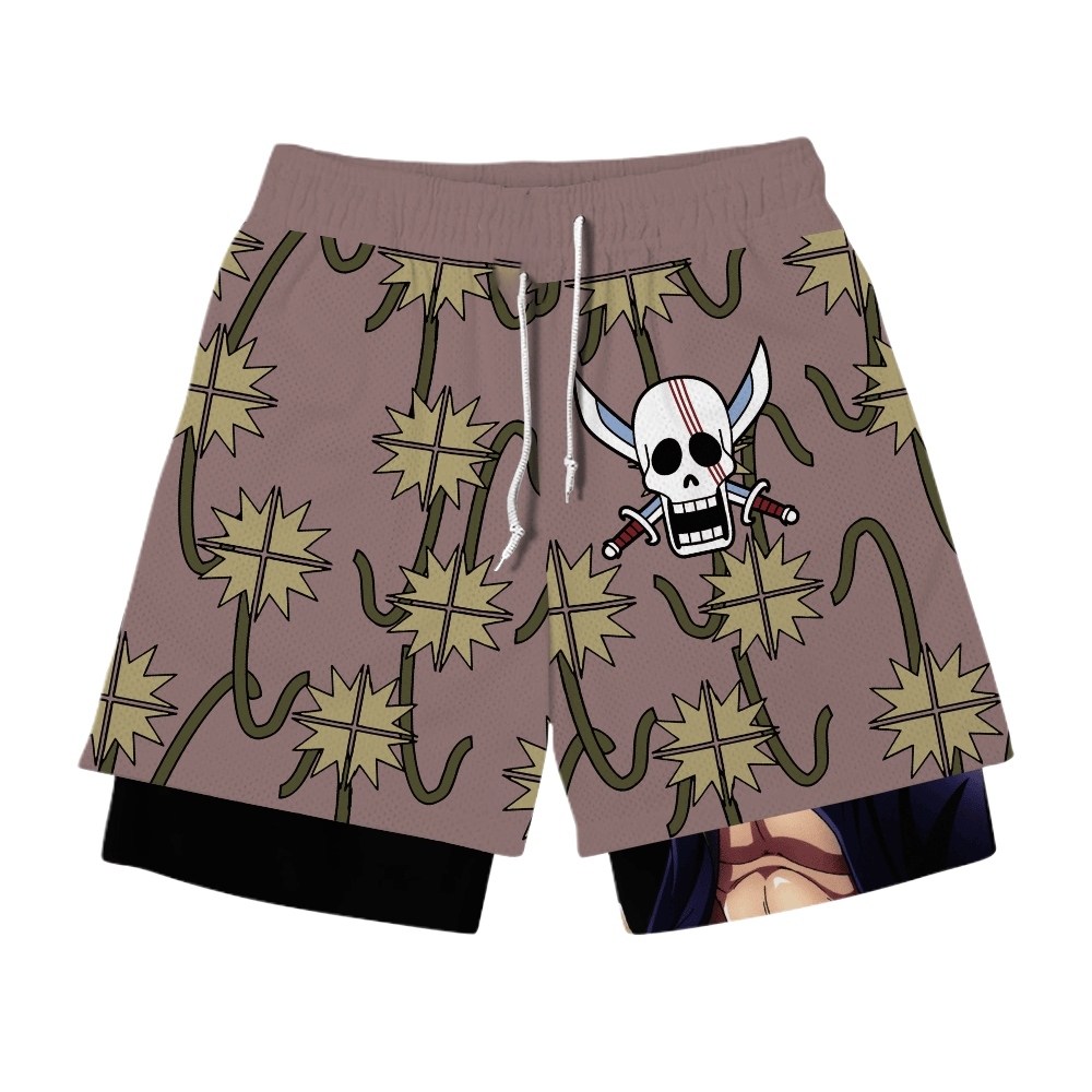 Shanks Anime Shorts Compression Gym Shorts