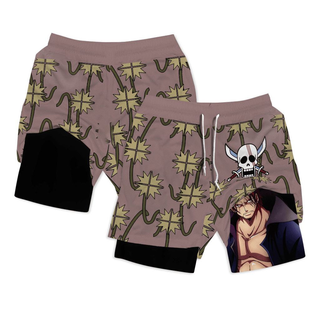 Shanks Anime Shorts Compression Gym Shorts