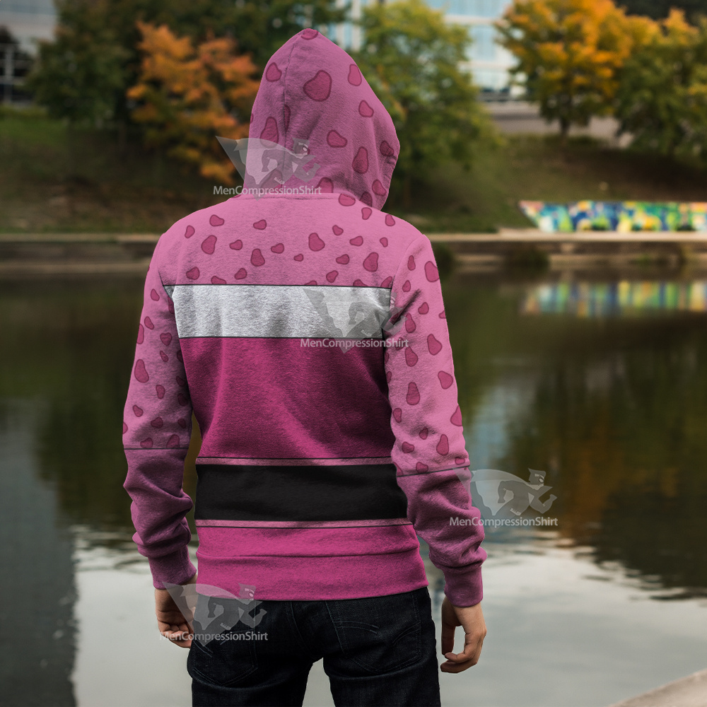 Shezow Pink Cosplay Zip Up Hoodie