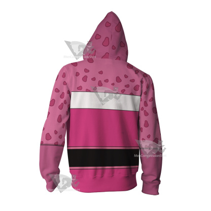 Shezow Pink Cosplay Zip Up Hoodie