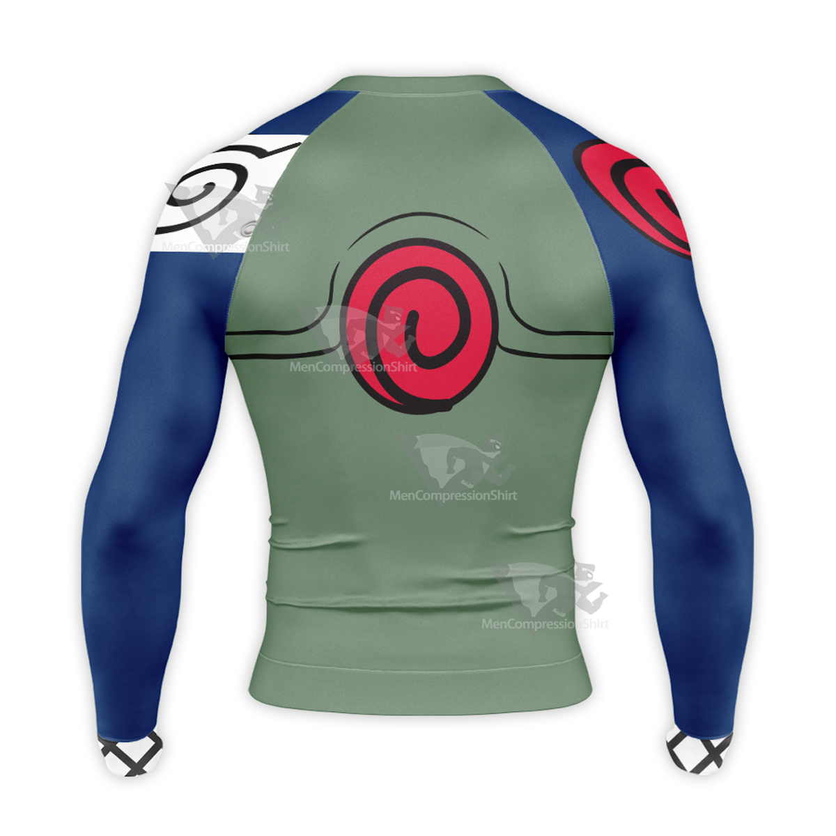 Shikamaru Nara Hokage Green Long Sleeve Compression Shirt