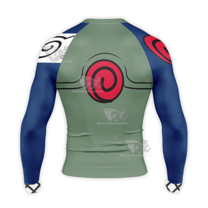 Shikamaru Nara Hokage Green Long Sleeve Compression Shirt