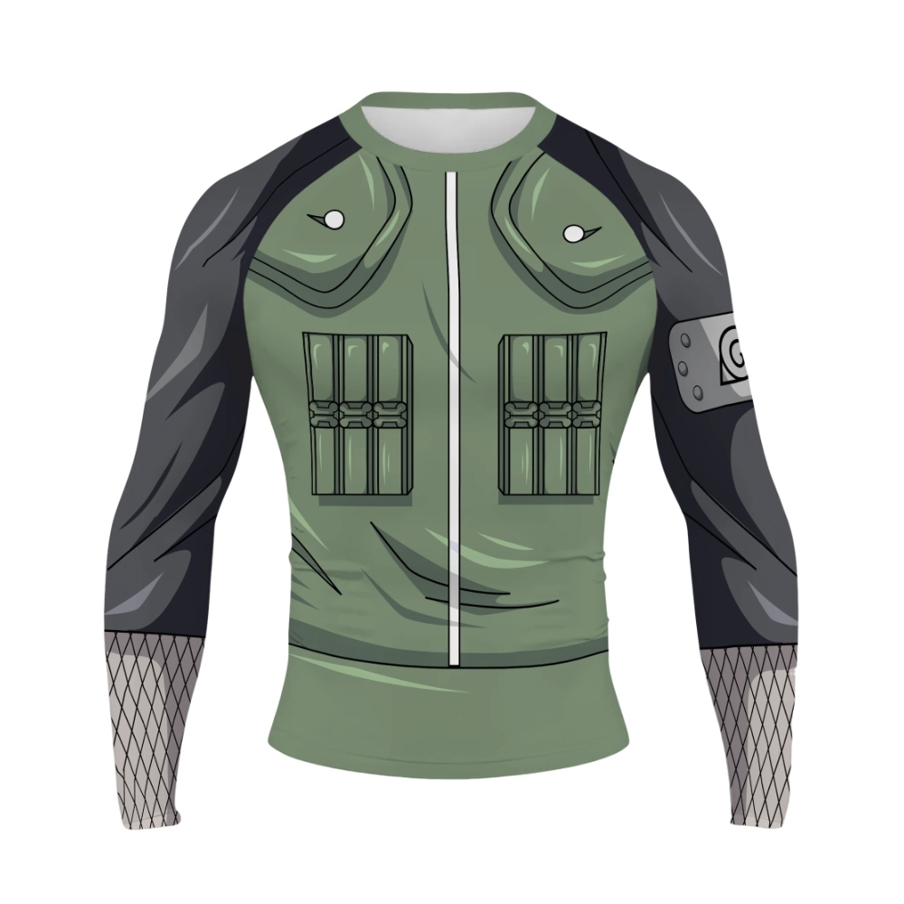 Shikamaru Nara Men Long Sleeve Compression Shirt