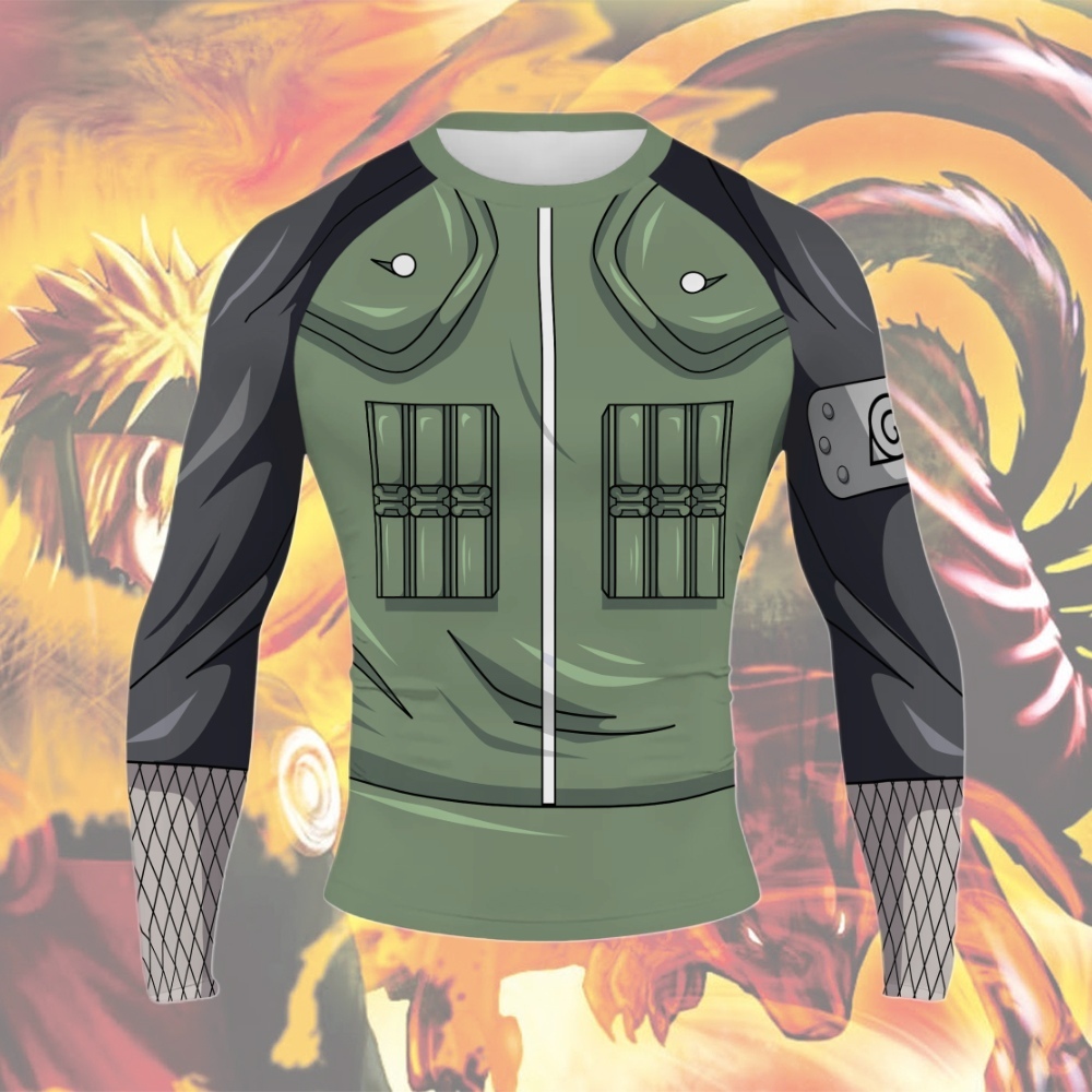 Shikamaru Nara Men Long Sleeve Compression Shirt