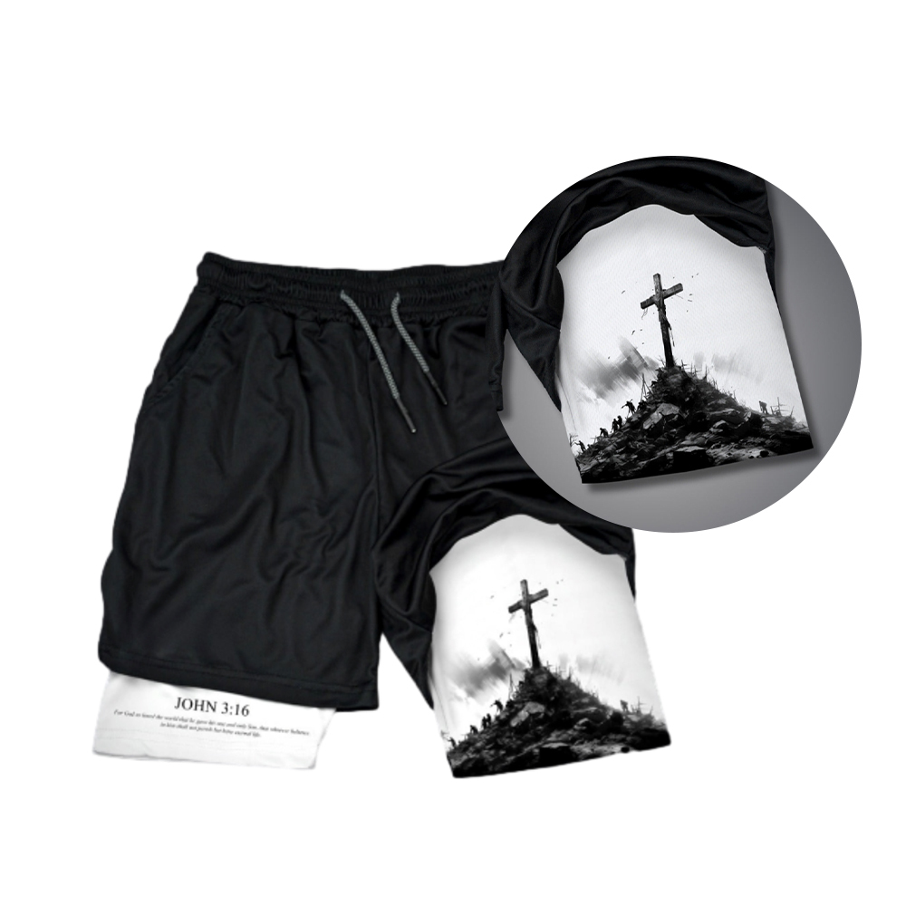 John 3 16 The Cross Performance Shorts