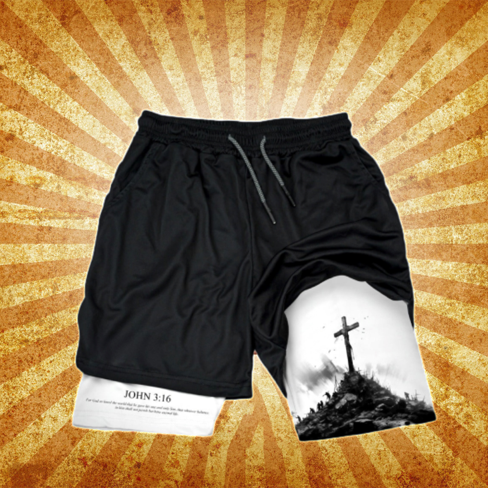 John 3 16 The Cross Performance Shorts