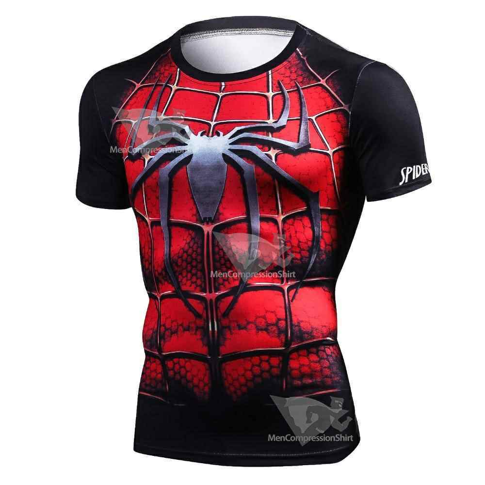 Silver Parker Short Sleeve Compression Shirt For Men
