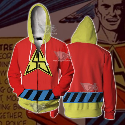 Silver Streak Red And Yellow Cosplay Zip Up Hoodie