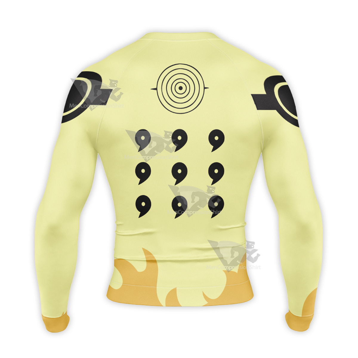 Six Paths Sage Hokage Yellow Long Sleeve Compression Shirt