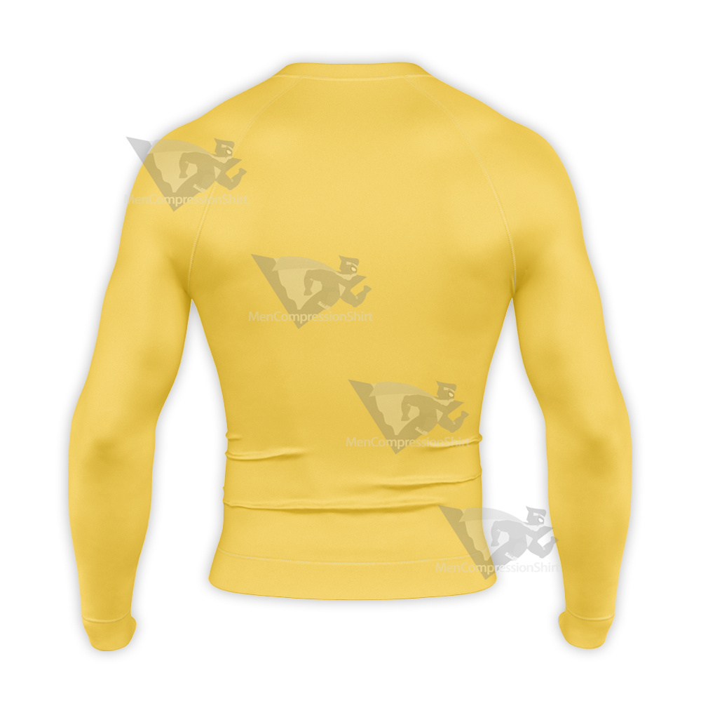 Sk8 The Infinity Reki Yellow Long Sleeve Compression Shirt