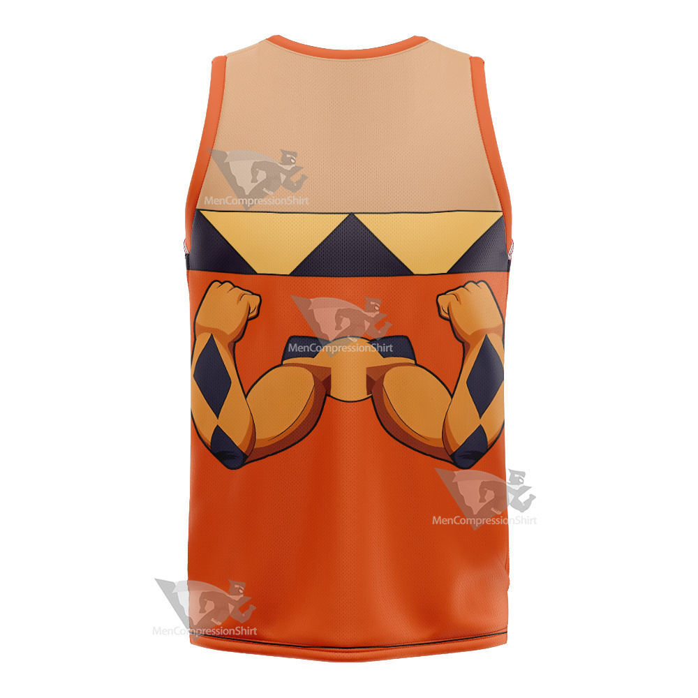 Skullgirls Cerebella Orange Basketball Jersey
