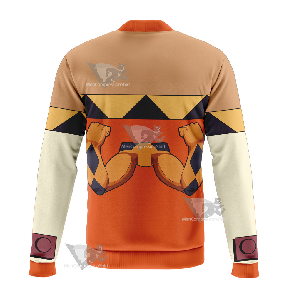 Skullgirls Cerebella Orange Bomber Jacket