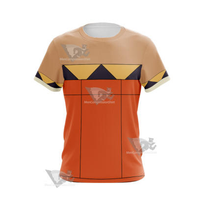 Skullgirls Cerebella Orange Cosplay T-Shirt