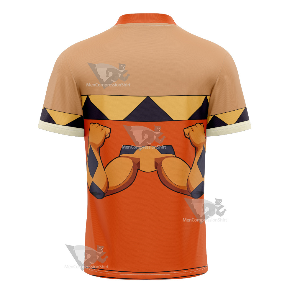 Skullgirls Cerebella Orange Football Jersey