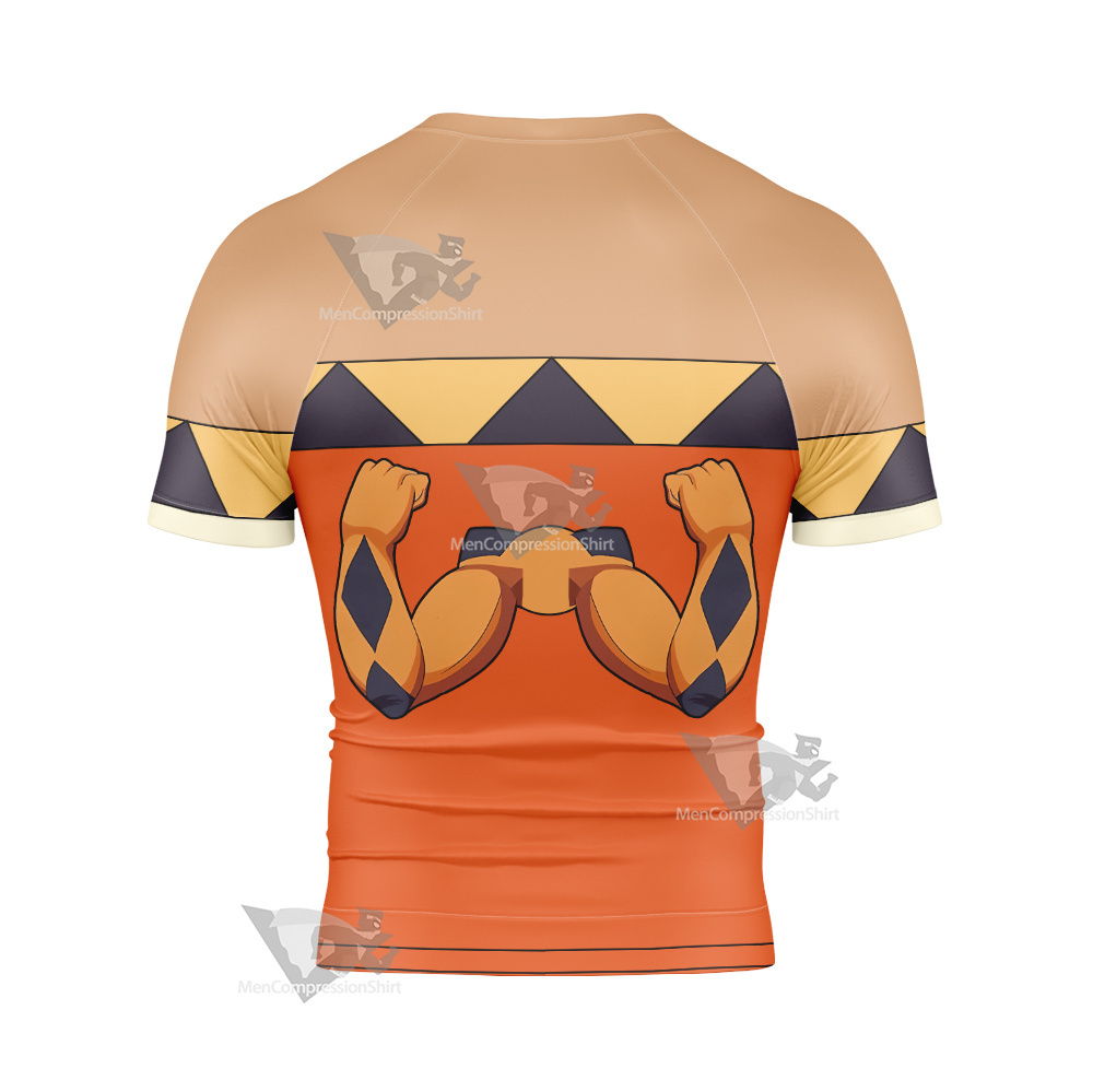 Skullgirls Cerebella Orange Short Sleeve Compression Shirt