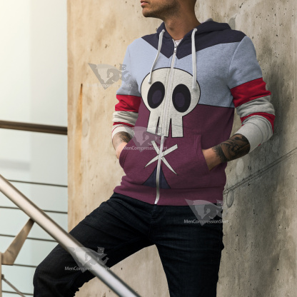 Skullgirls Squigly Skull Cosplay Zip Up Hoodie