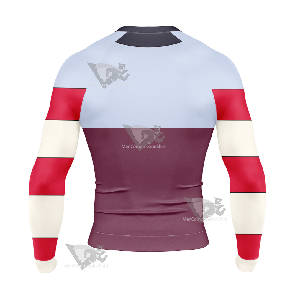 Skullgirls Squigly Skull Long Sleeve Compression Shirt
