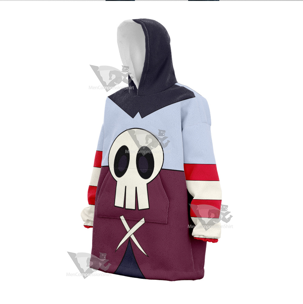 Skullgirls Squigly Skull Snug Oversized Blanket Hoodie