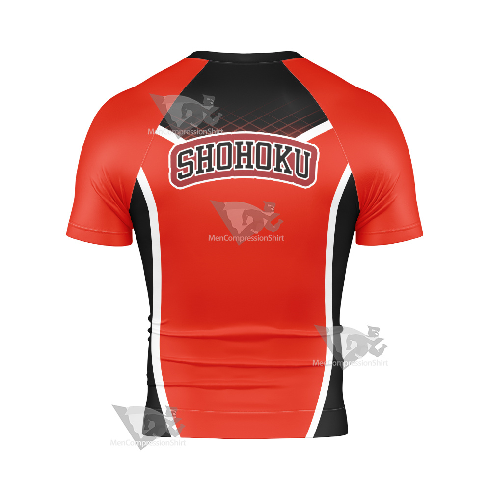 Slam Dunk Shohoku High Short Sleeve Compression Shirt