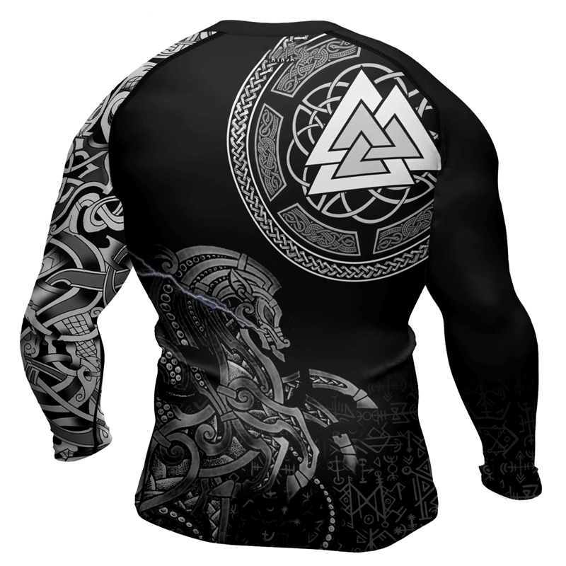 Sleipnir Odin Horse Mens Long Sleeve Compression Shir
